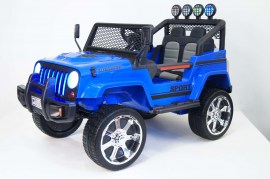 Детский электромобиль Jeep 4*4 синий